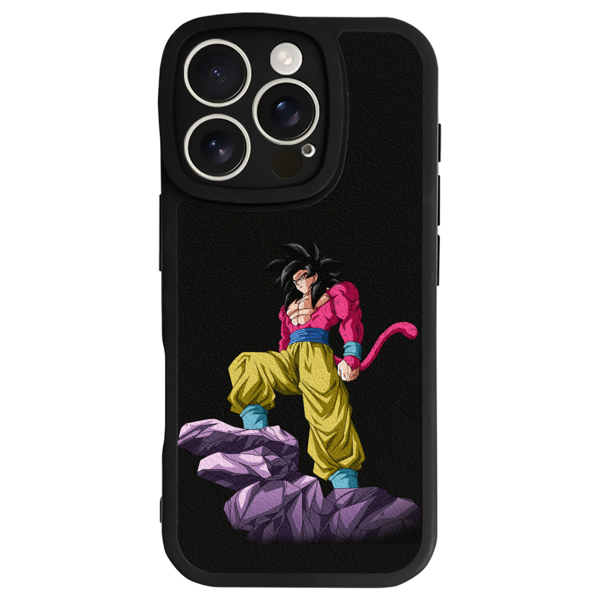 （画像用） ドラゴンボール 孫悟空（そん ごくう）Son Goku カカロット DRAGON BALL Kakarotto 【iPhone 16シリーズ対応】シリコンスマホケース（レザー調） 材質：シリコン